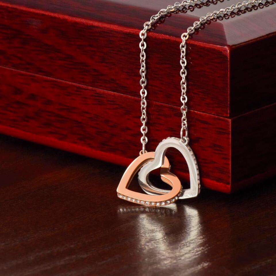 To My Beloved... Loveknot necklace with Personalized Message Card