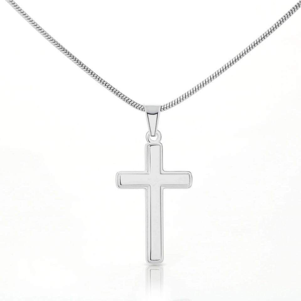 To My Beloved...Cross Necklace With Personalized Message Card