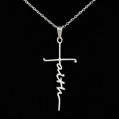 To My Beloved...Cross Necklace With Personalized Message Card