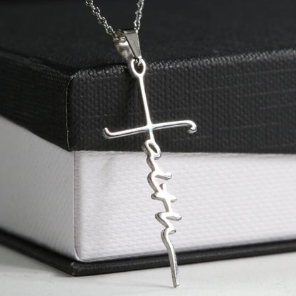 To My Beloved...Cross Necklace With Personalized Message Card