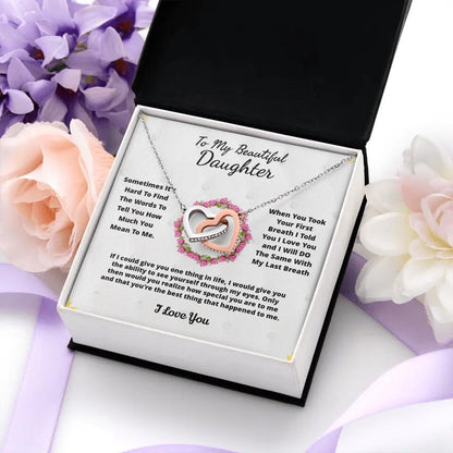 To My Beloved... Loveknot necklace with Personalized Message Card