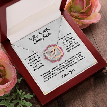 To My Beloved... Loveknot necklace with Personalized Message Card