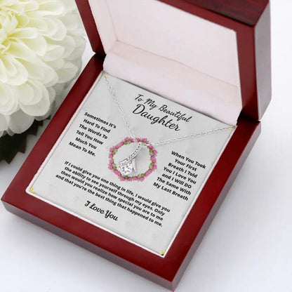 To My Beloved... Loveknot necklace with Personalized Message Card