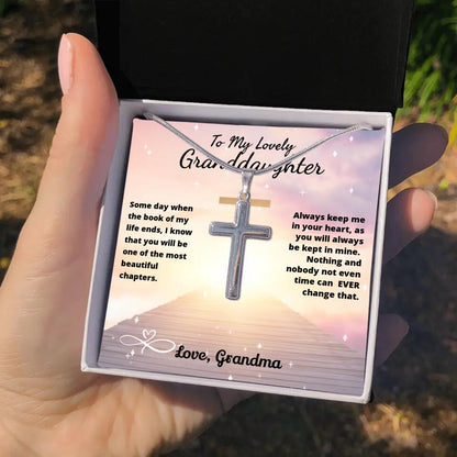 To My Beloved...Cross Necklace With Personalized Message Card