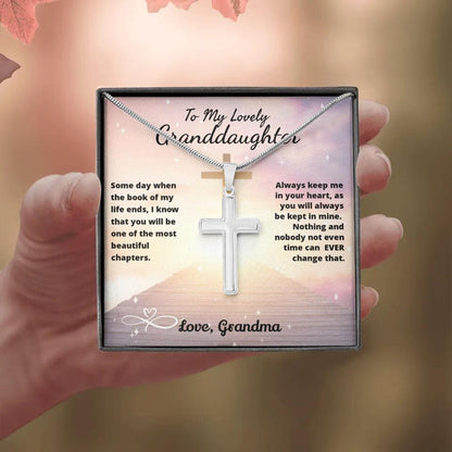 To My Beloved...Cross Necklace With Personalized Message Card