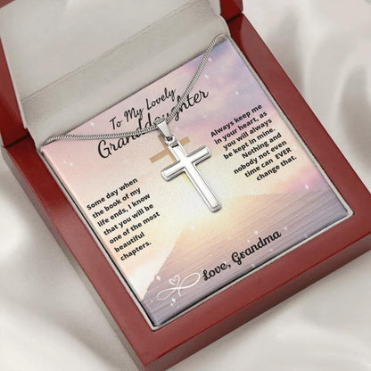 To My Beloved...Cross Necklace With Personalized Message Card