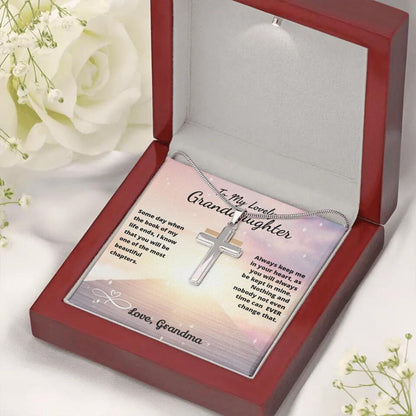 To My Beloved...Cross Necklace With Personalized Message Card