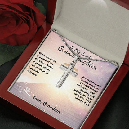 To My Beloved...Cross Necklace With Personalized Message Card