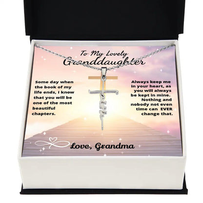 To My Beloved...Cross Necklace With Personalized Message Card