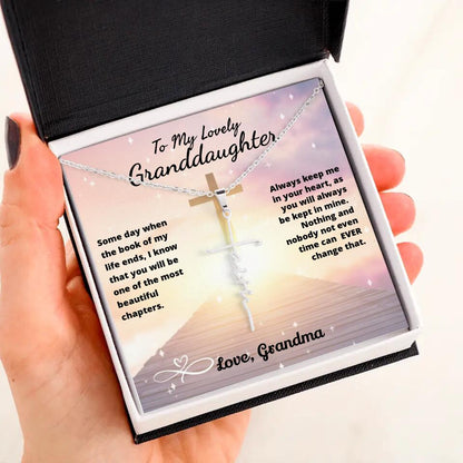 To My Beloved...Cross Necklace With Personalized Message Card