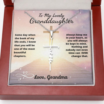 To My Beloved...Cross Necklace With Personalized Message Card