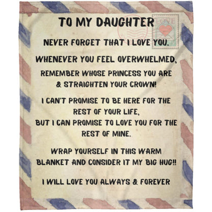 To My Daughter, Never Forget... Premium Arctic Fleece Blanket 50x60