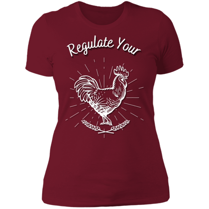 Regulate Your C**k - Ladies' Boyfriend T-Shirt