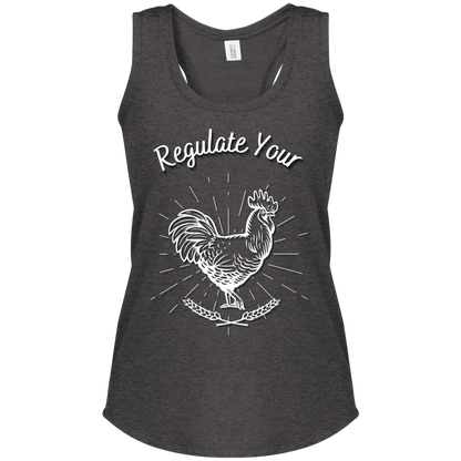 Regulate Your C**k - Women's Perfect Tri Racerback Tank