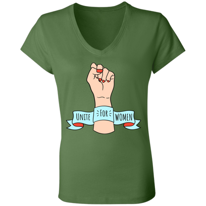 Unite For Women... Ladies' Jersey V-Neck T-Shirt