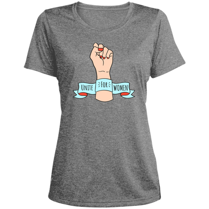 Unite For Women... Ladies' Heather Scoop Neck Performance Tee