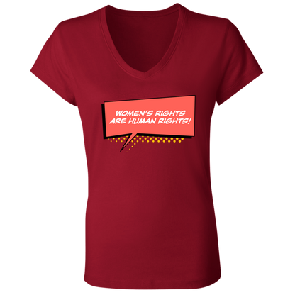 Women Are Human... Ladies' Jersey V-Neck T-Shirt