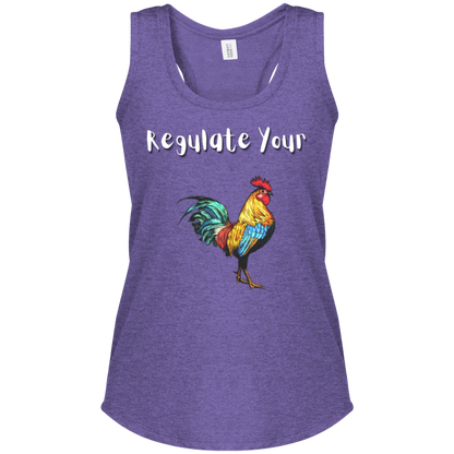 Regulate Your C**k - Women's Perfect Tri Racerback Tank