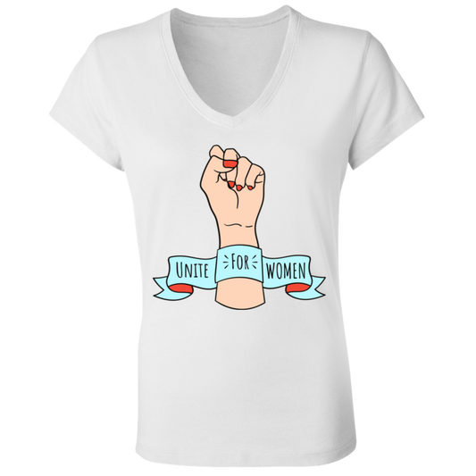 Unite For Women... Ladies' Jersey V-Neck T-Shirt