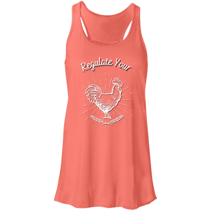 Regulate Your C**k - Flowy Racerback Tank