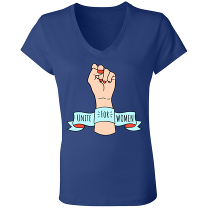 Unite For Women... Ladies' Jersey V-Neck T-Shirt