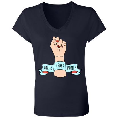 Unite For Women... Ladies' Jersey V-Neck T-Shirt