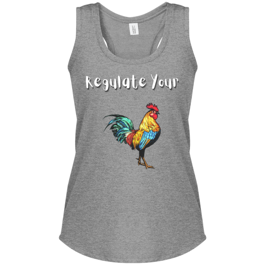 Regulate Your C**k - Women's Perfect Tri Racerback Tank