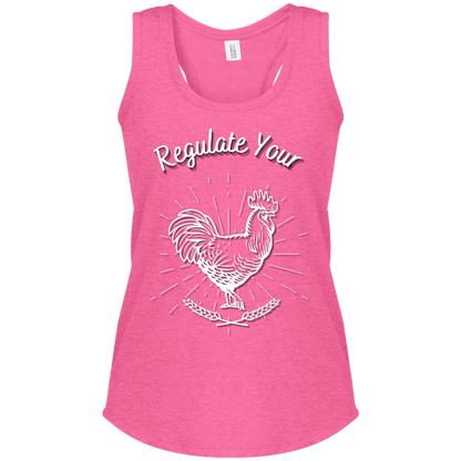 Regulate Your C**k - Women's Perfect Tri Racerback Tank