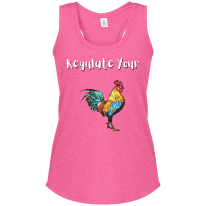 Regulate Your C**k - Women's Perfect Tri Racerback Tank