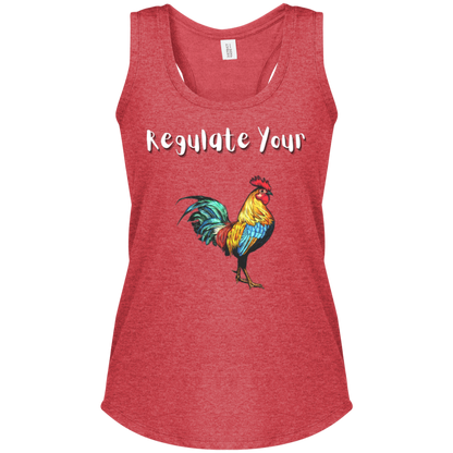 Regulate Your C**k - Women's Perfect Tri Racerback Tank