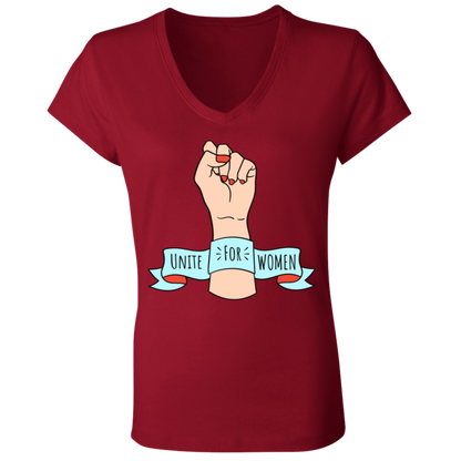 Unite For Women... Ladies' Jersey V-Neck T-Shirt