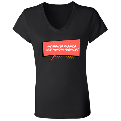 Women Are Human... Ladies' Jersey V-Neck T-Shirt