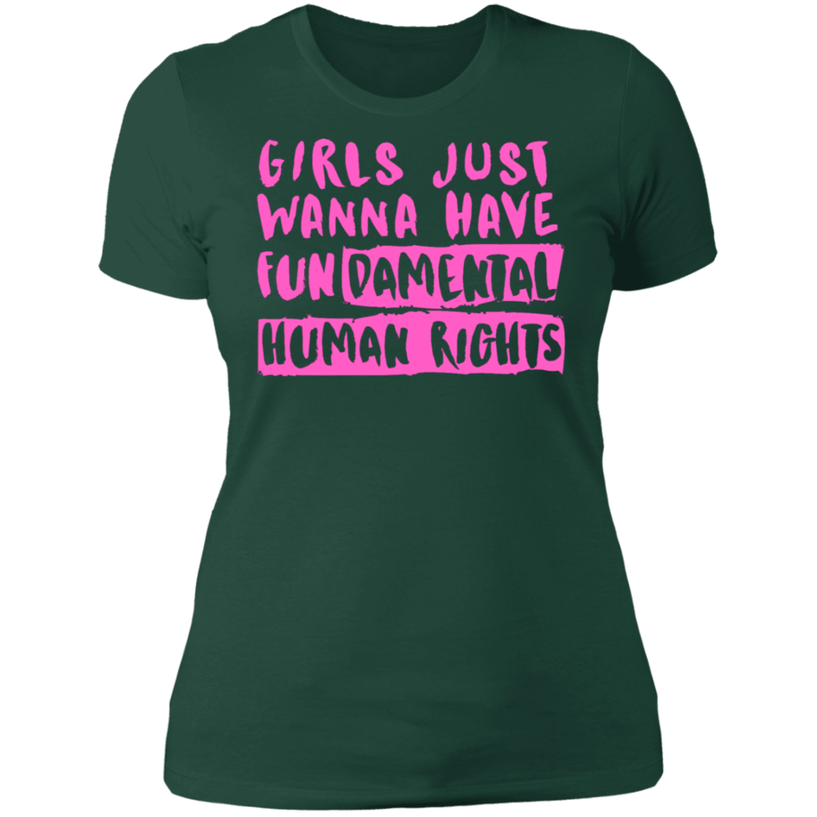 Girls Just Want To Have Fun... Ladies' Boyfriend T-Shirt