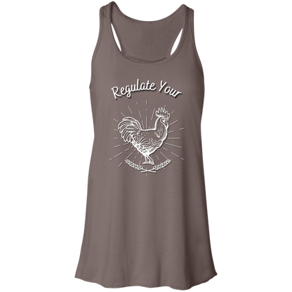 Regulate Your C**k - Flowy Racerback Tank