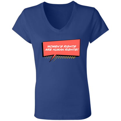 Women Are Human... Ladies' Jersey V-Neck T-Shirt