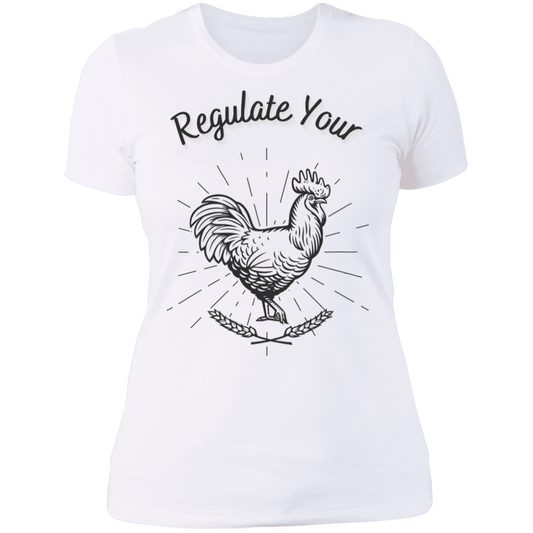 Regulate Your C**k - Ladies' Boyfriend T-Shirt