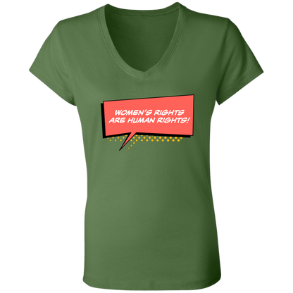 Women Are Human... Ladies' Jersey V-Neck T-Shirt