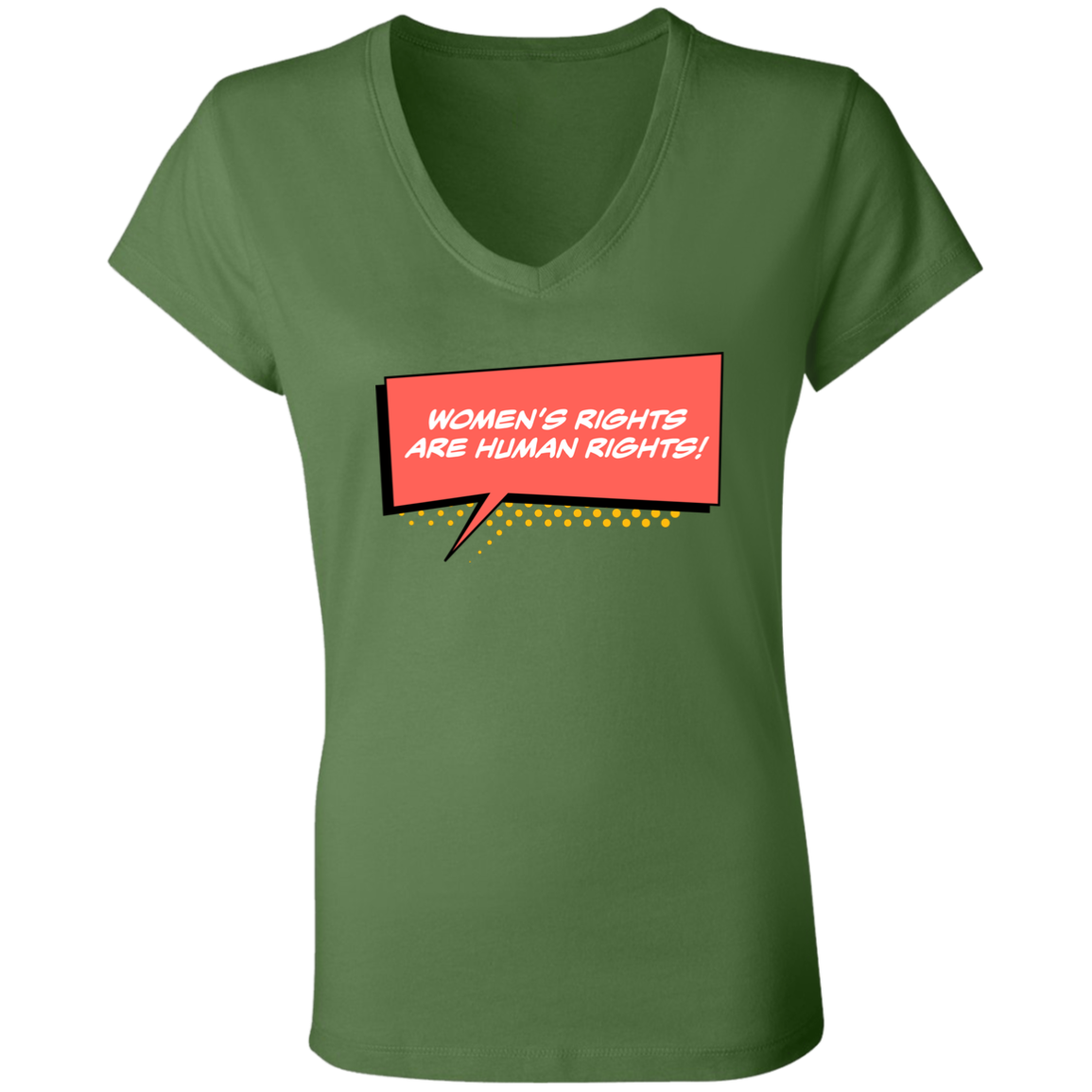 Women Are Human... Ladies' Jersey V-Neck T-Shirt