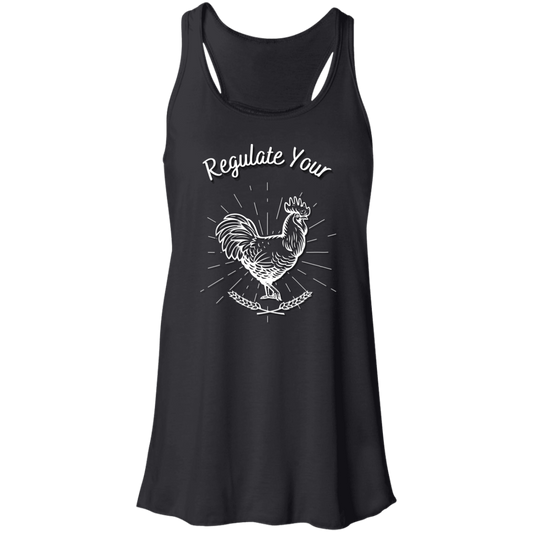 Regulate Your C**k - Flowy Racerback Tank