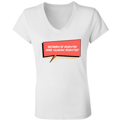 Women Are Human... Ladies' Jersey V-Neck T-Shirt