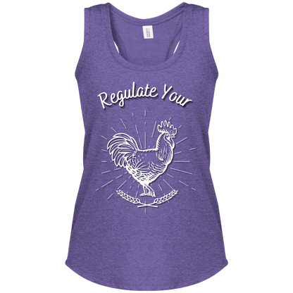 Regulate Your C**k - Women's Perfect Tri Racerback Tank