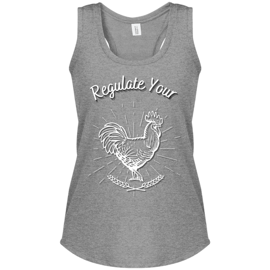 Regulate Your C**k - Women's Perfect Tri Racerback Tank