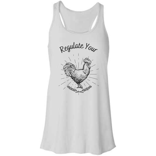 Regulate Your C**k - Flowy Racerback Tank