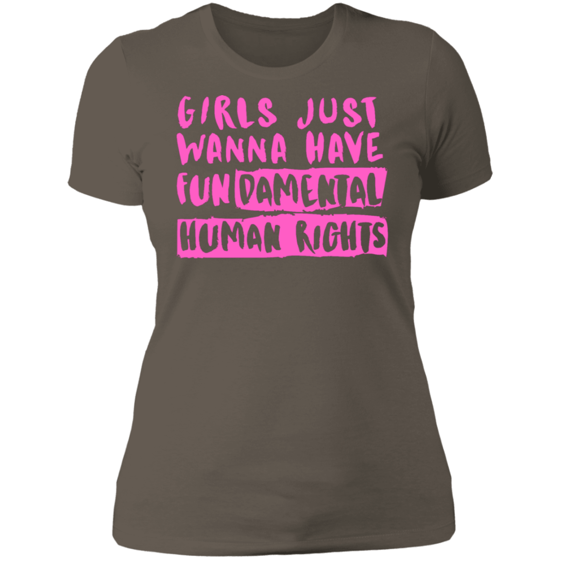 Girls Just Want To Have Fun... Ladies' Boyfriend T-Shirt