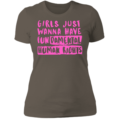 Girls Just Want To Have Fun... Ladies' Boyfriend T-Shirt