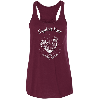 Regulate Your C**k - Flowy Racerback Tank