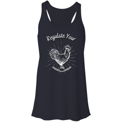 Regulate Your C**k - Flowy Racerback Tank