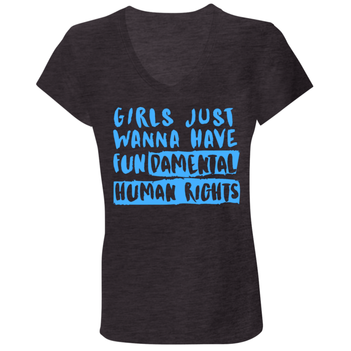 Girls Just Want To Have Fun... Ladies' Jersey V-Neck T-Shirt