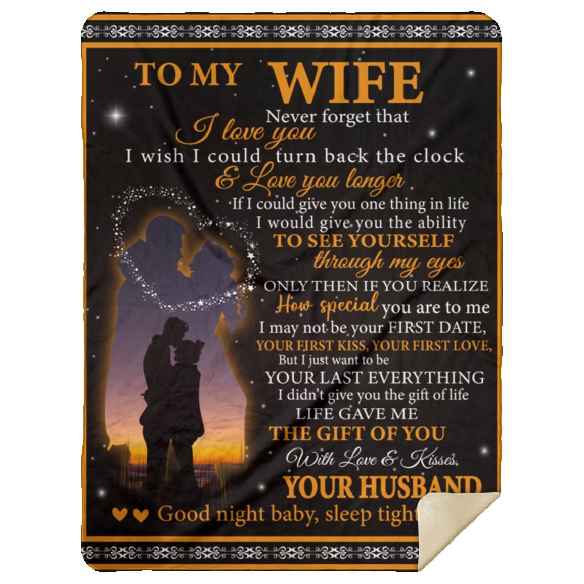 To My Wife, Never Forget...Premium Blankets (3 sizes to choose from)