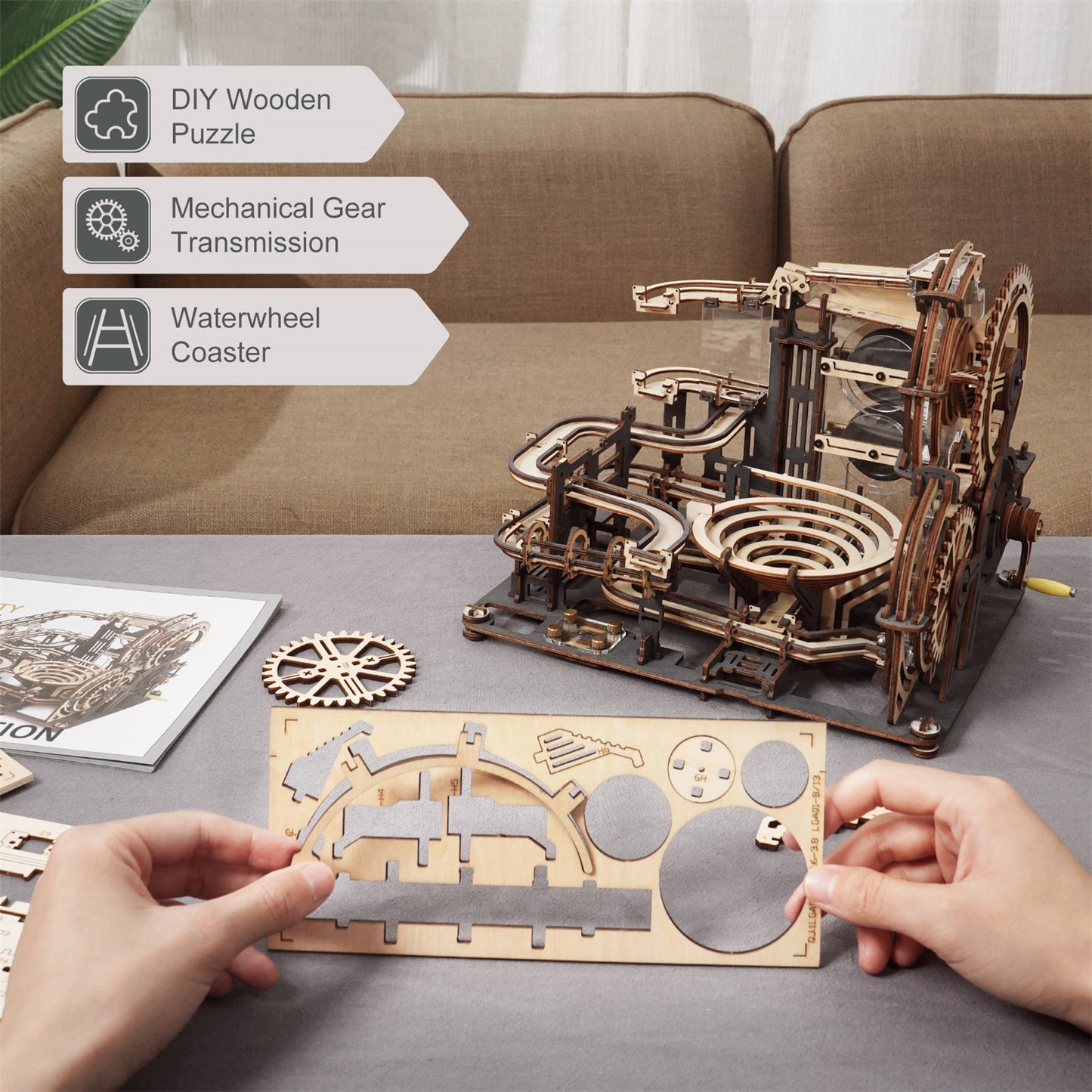 3D Wooden Mechanical Puzzle